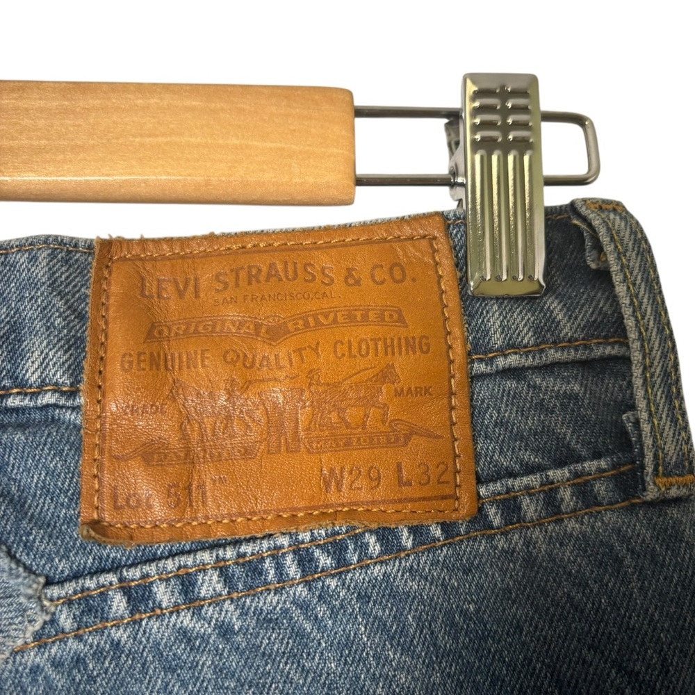 Levi’s Women’s 511 Premium Patchwork Denim Jeans- Size 27 - Picture 7 of 11